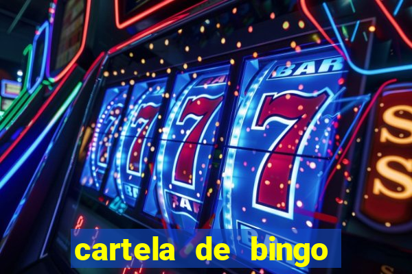 cartela de bingo pra imprimir